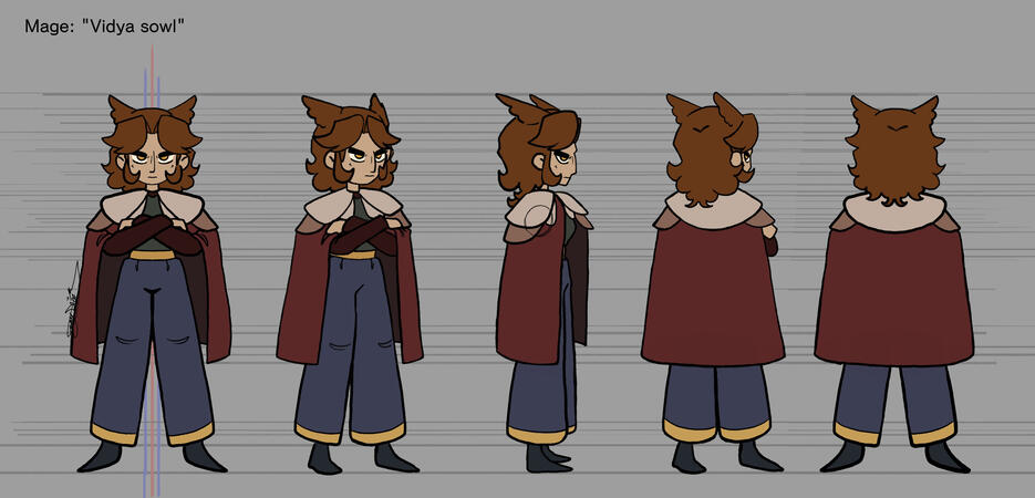 "Vidya"- Turnaround (with cape)