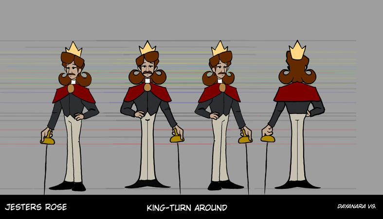 &quot;Jesters Rose&quot;- King Turn-around