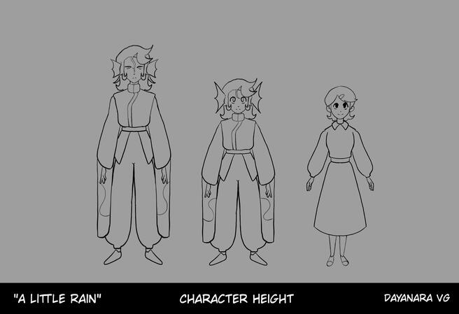 "A Little Rain"- Character Height