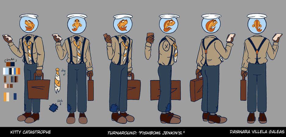 &quot;Kitty Catastrophe&quot;- Fish Bowl Jenkin&#39;s turnaround (final design)