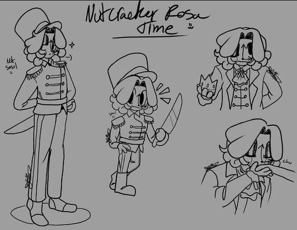 Rosa Time (NutCracker AU): ref sheet