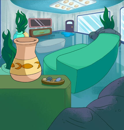 "Kitty Catastrophe"- LivingRoom