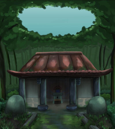 &quot;A Little Rain&quot;- shrine exterior front BG 9