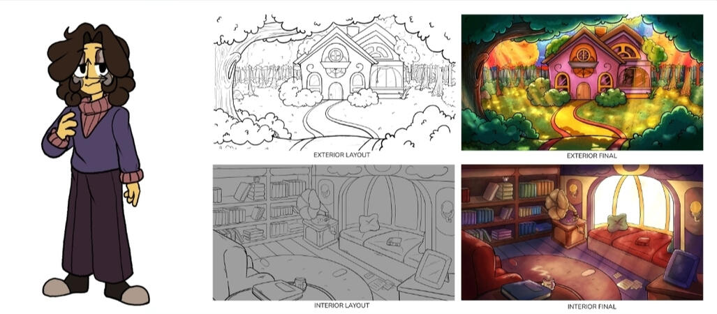 Rosa&#39;s home: package (exterior and interior BGs and Layouts)