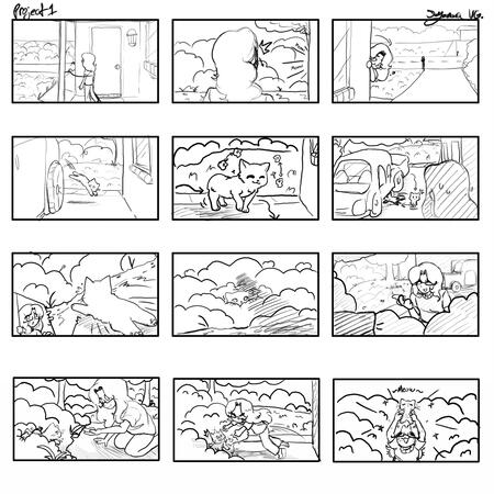 "Short board on how I got my pet cat"