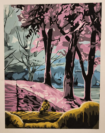 &quot;New Nature&quot;- Trihead studiy: gouache painting